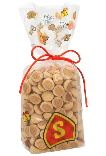 Cellofaan Zakjes Met Blokbodem Sintprint 7x4x22cm 100stuks