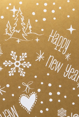Kerstpapier Trendy Snowy Christmas Dreams 30cm x 100meter