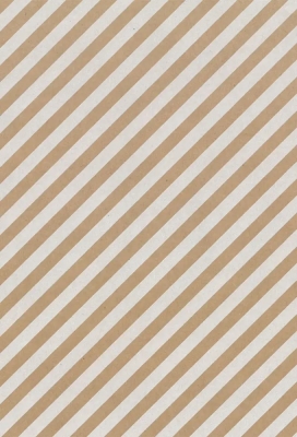 Geschenkpapier Brown Kraft Stripes White 70cm x 200meter