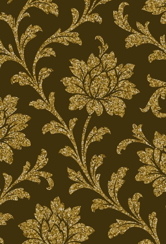 Geschenkpapier Kraft Golden Baroque 50cm x 200meter