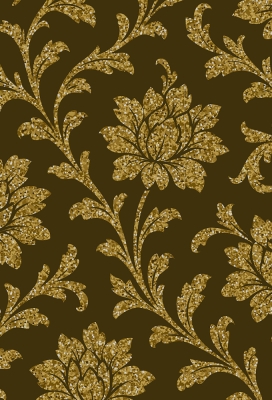 Geschenkpapier Kraft Golden Baroque 50cm x 200meter