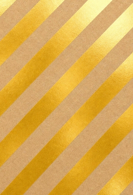 Geschenkpapier Kraft Golden Diagonal 50cm x 200meter