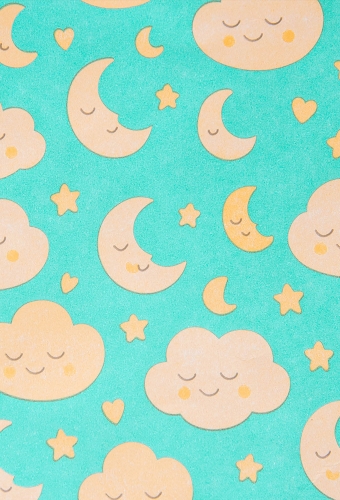Geschenkpapier Wit Kraft Luna Dreams 50cm x 200meter