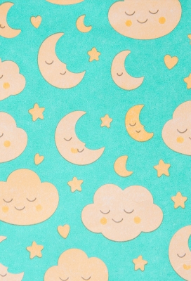 Geschenkpapier Wit Kraft Luna Dreams 50cm x 200meter