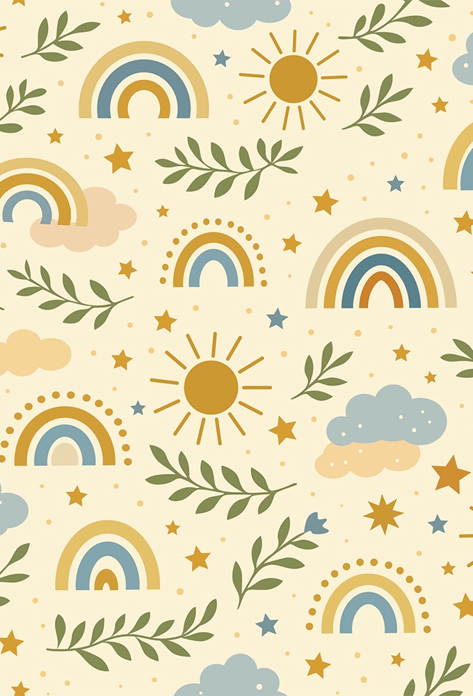 Geschenkpapier Graspapier Boho Sky 50cm x 200meter