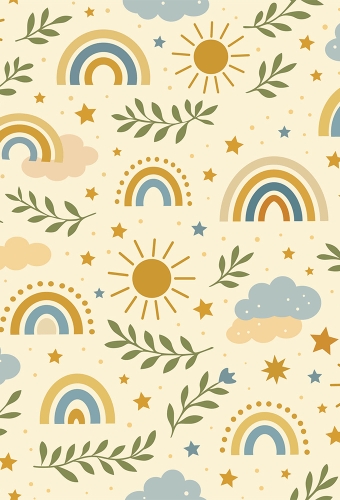 Geschenkpapier Graspapier Boho Sky 70cm x 200meter