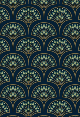 Geschenkpapier Coated Peacock Deco 30cm x 200meter