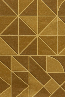 Geschenkpapier Coated Golden Geometry 50cm x 200meter