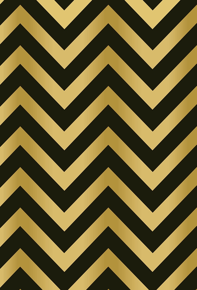 Geschenkpapier Coated Chevron Chic Black 70cm x 200meter