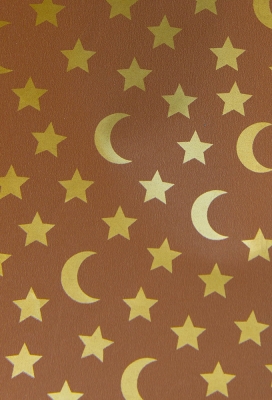 Kerstpapier Coated Golden Sky 30cm x 200meter