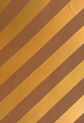 Geschenkpapier Coated Amber Gold Stripe 50cm x 200meter