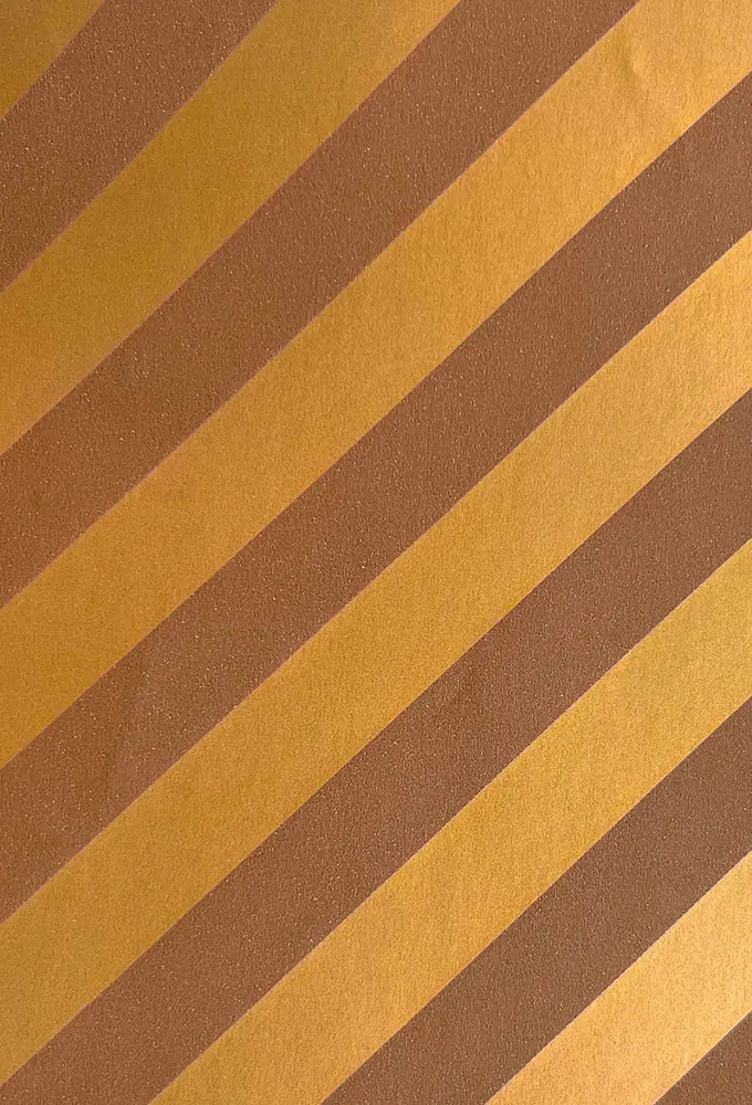 Geschenkpapier Coated Amber Gold Stripe 50cm x 200meter