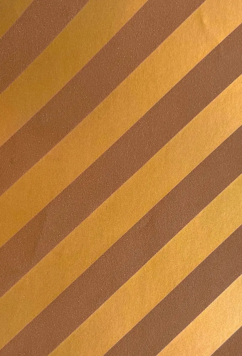 Geschenkpapier Coated Amber Gold Stripe 70cm x 200meter