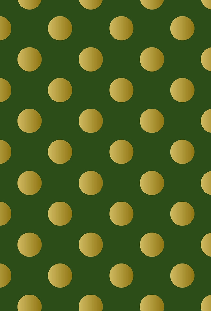 Geschenkpapier Coated Evergreen Dots 50cm x 100meter