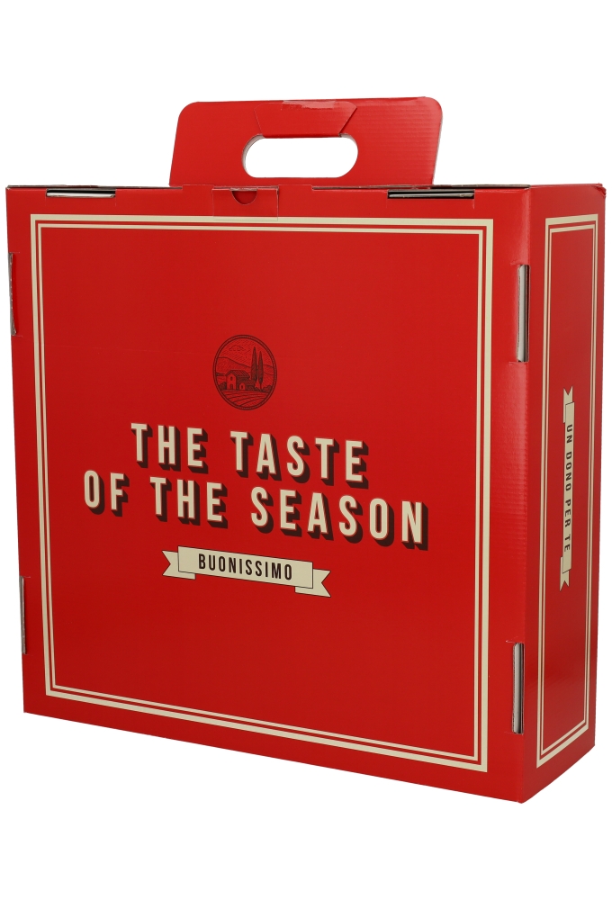 Geschenkdoos Draagbox Buonissimo Koffer Rood 39x39x13cm 15stuks
