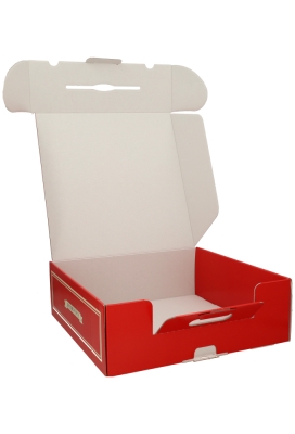 Geschenkdoos Draagbox Buonissimo Koffer Rood 39x39x13cm 15stuks