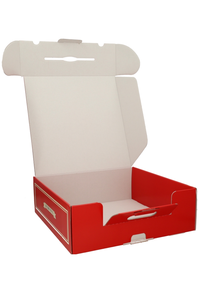 Geschenkdoos Draagbox Buonissimo Koffer Rood 39x39x13cm 15stuks