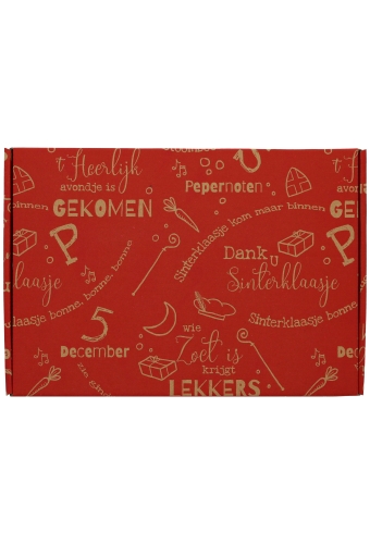 Brievenbusdoos Dank u Sinterklaasje A4 31x22x2.8cm 15stuks