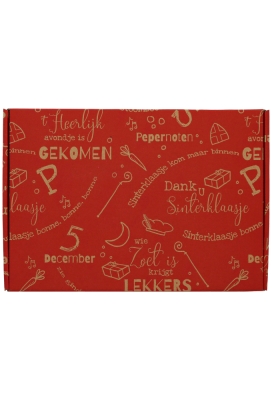 Brievenbusdoos Dank u Sinterklaasje A4 31x22x2.8cm 15stuks