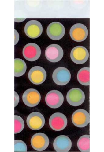 Kadozakjes Black Colour Dots 7x13cm 200stuks