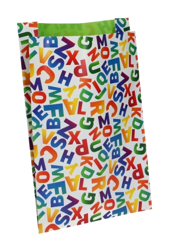 Kadozakjes Colors Letters 17x4x25cm 100stuks OP IS OP