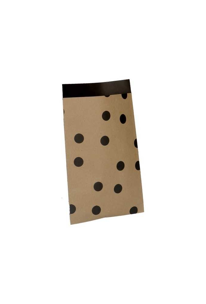 Kadozakjes Gerecycled Nature & Black Dots 7x13cm 200stuks