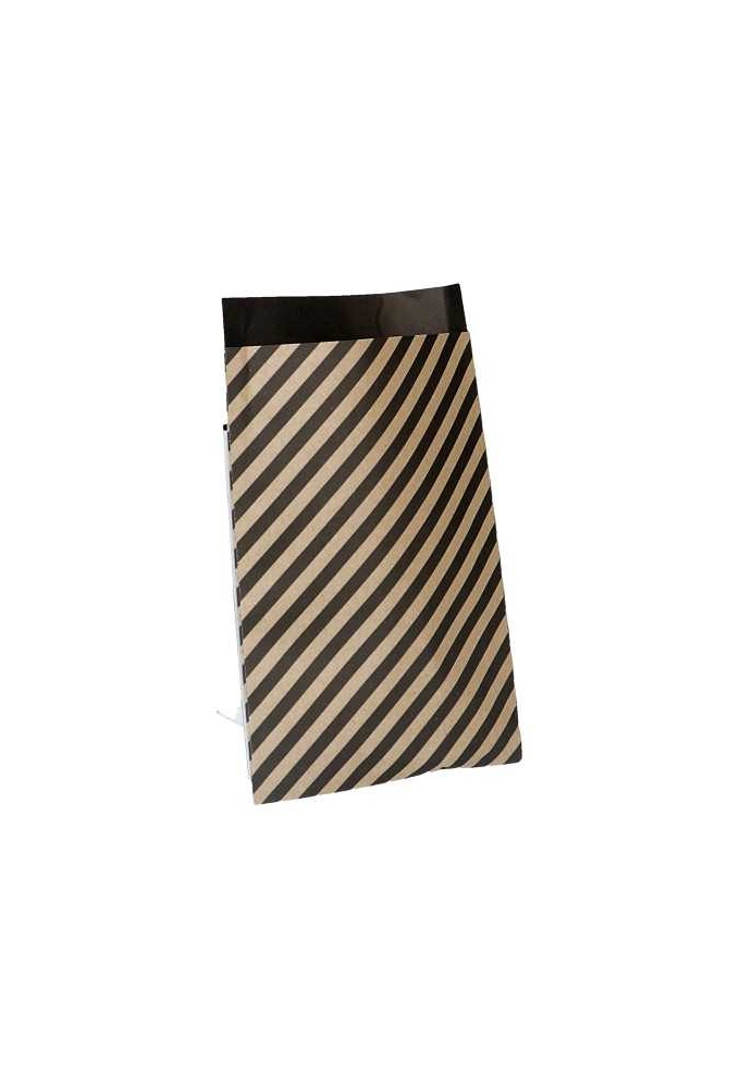 Kadozakjes Gerecycled Nature & Black Triangel 12x19cm 200stuks