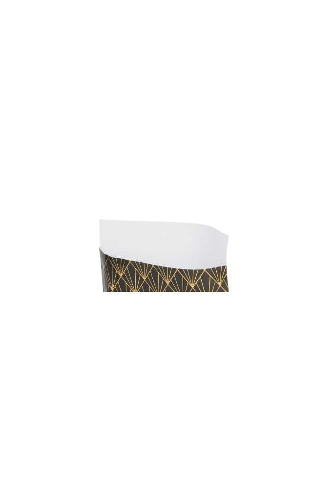 Kadozakjes Metallized Geometric Black Gold Rectangular 7x13cm 200st