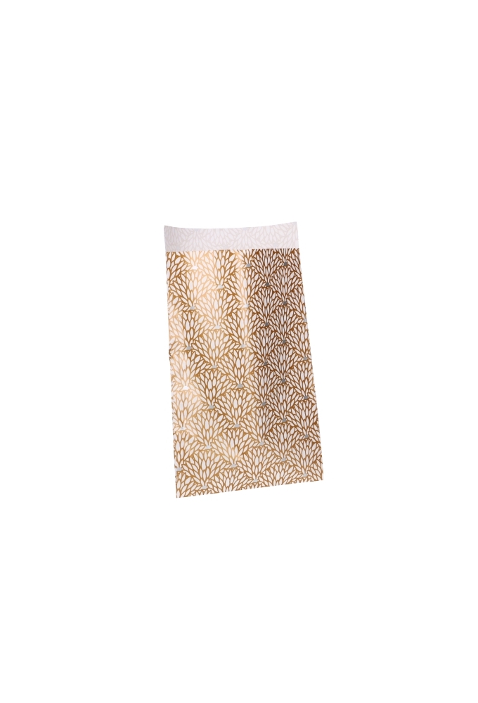 Kadozakjes Waaier Goud & Wit 7x13cm 200stuks