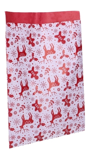 Kerstzakjes Rendier Rood Dubbelzijdig 12x19cm 200stuks OP IS OP