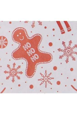 Kerstzakjes Rendier Rood Dubbelzijdig 17x25cm 200 stuks OP IS OP
