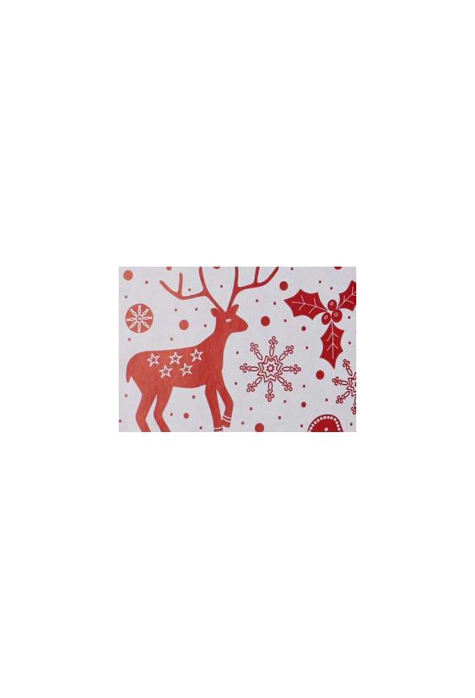 Kerstzakjes Rendier Rood Dubbelzijdig 17x25cm 200 stuks OP IS OP
