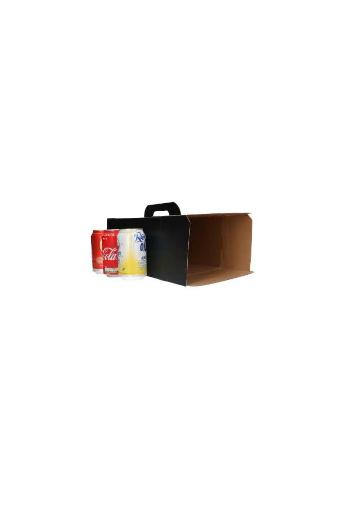 Geschenkdoos Mateo Met Handgreep Zwart 28x20x14cm 10stuks