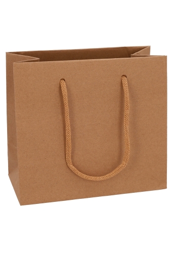 Luxe Papierentas Mat Luzon Kraft & Koord 20x10x18cm 10stuks OP IS OP