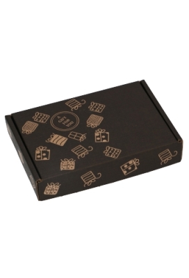 Brievenbusdoos Met Klep Pinto Gift For You Zwart A6 15x10.7x2.8cm 10stuks OP IS OP