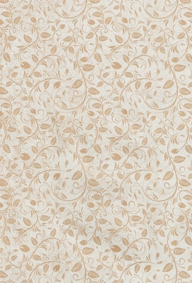 Kadopapier Bruin Kraft Kraft Vintage Leaves 70cm x 200meter