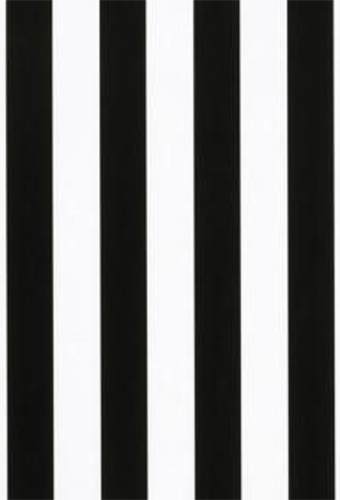 Kadopapier Coated Black & White Stripe Bold 50cm x 200meter
