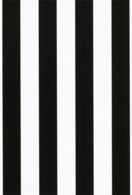 Kadopapier Coated Black & White Stripe Bold 50cm x 200meter