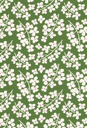 Kadopapier Coated Blossom Garden Groen 50cm x 200meter