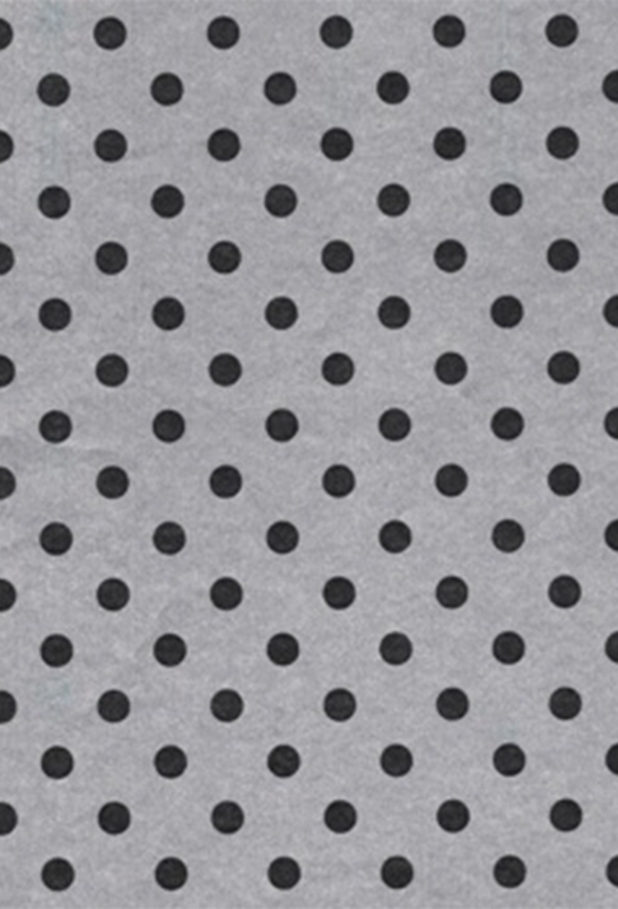 Kadopapier Coated Classic Dots Zilvergrijs 50cm x 200meter