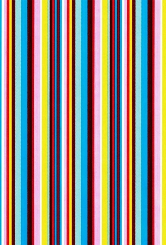 Kadopapier Coated Rainbow Stripe Gloss 50cm x 200meter