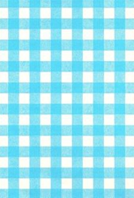 Kadopapier Coated Sky Blue Ruit 50cm x 200meter