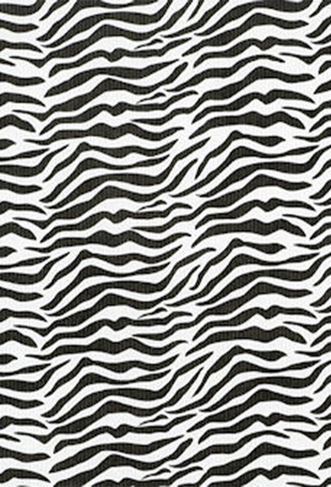 Kadopapier Coated Zebra Wave Zwart-Wit 50cm x 200meter