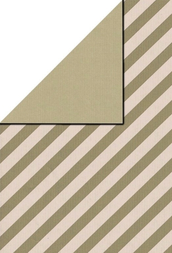 Kadopapier Dubbelzijdig Beige Stripe Elegance 50cm x 200meter