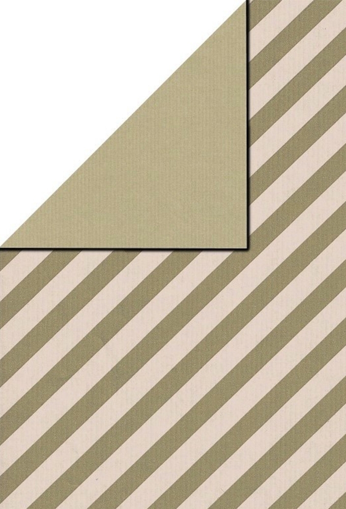 Kadopapier Dubbelzijdig Beige Stripe Elegance 50cm x 200meter