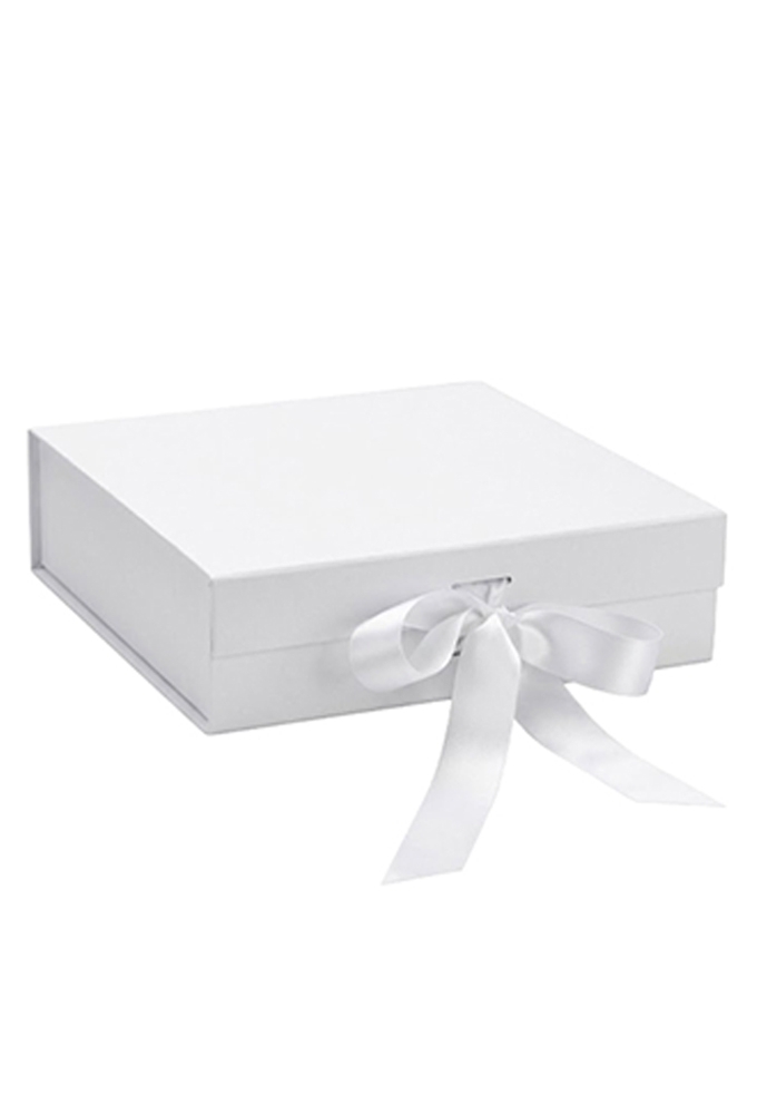Luxueuze Magneetdozen Diamond & Satijn Wit Mat 20.5x21.5x6cm 12stuks