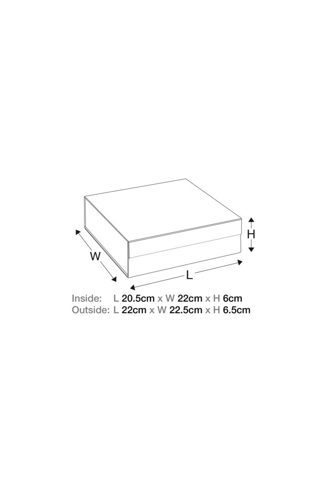 Luxueuze Magneetdozen Diamond & Satijn Wit Mat 20.5x21.5x6cm 12stuks