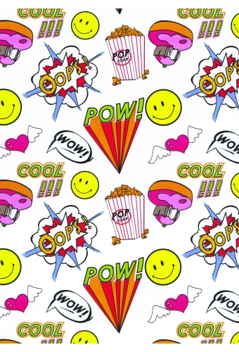 Geschenkpapier Artline Mat Glad Wow 90gr 50cm x 200meter