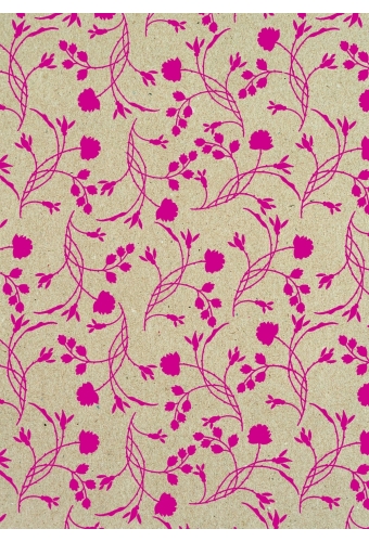 Geschenkpapier Eco Recycling Bruin Erba Fuchsia 70gr 50cm x 200meter
