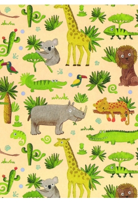 Geschenkpapier Eco Recycling Wit Savanne 90gr 30cm x 200meter